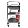 Stainless Steel Hotel Kitchen Dining Room Food Service Dining Cart Trolley